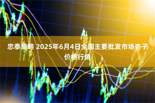 忠泰策略 2025年6月4日全国主要批发市场杏子价格行情